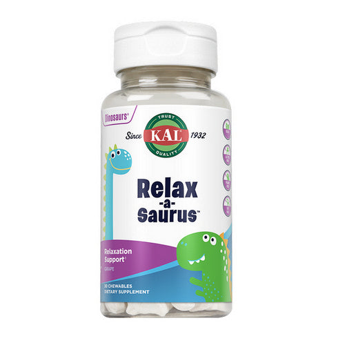 Kal, Relax-a-Saurus, Grape 30 Chews