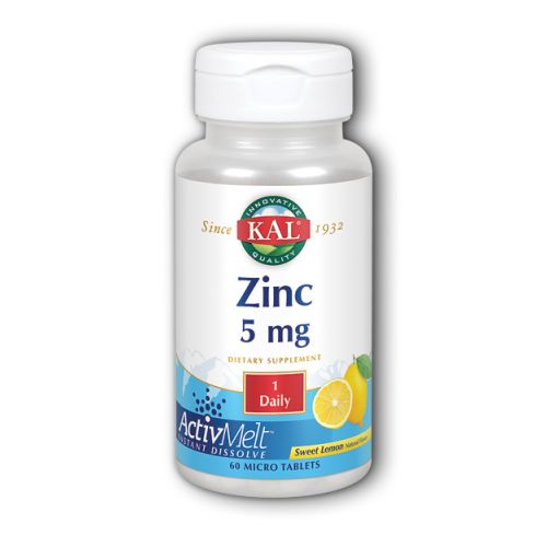 Kal, Zinc ActivMelt, 5 mg, 60 Tabs