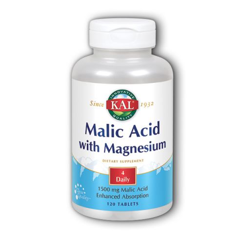 Malic Acid With Magnesium 120 Tabs By Kal