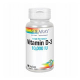 Solaray, Vitamin D-3, 10,000 IU, 60 Caps