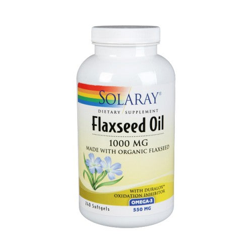 Flaxseed Oil 240 Softgels By Solaray