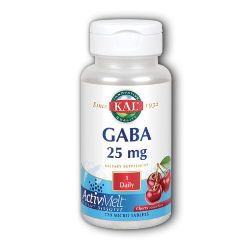 Kal, GABA ActivMelt, 25 mg, 120 Tabs