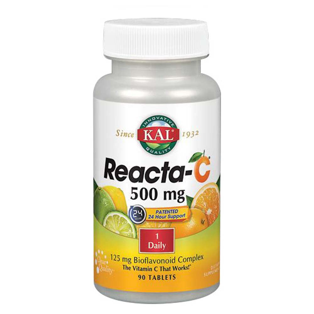Kal, Reacta-C, 500 mg, 90 Tabs