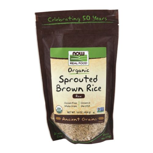 Organic Sprouted Brown Rice 16 oz By Now Foods