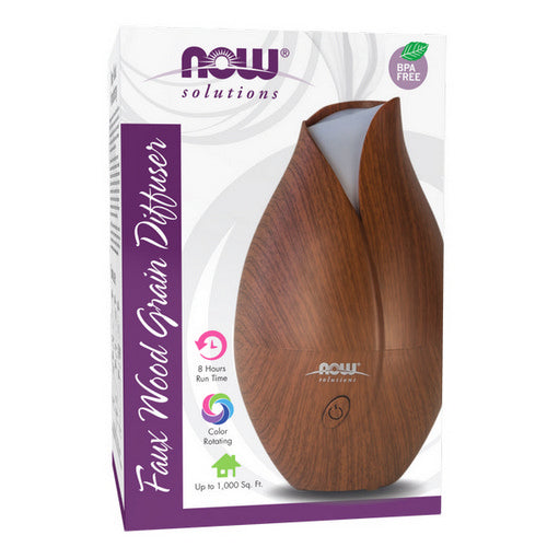Ultrasonic Faux Wood Grain Diffuser 1 Count By Now Foods