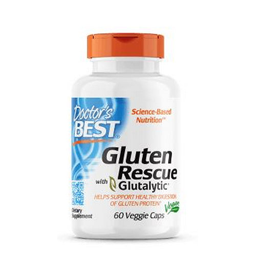 Gluten Rescue with Glutalytic 60 Veg Caps By Doctors Best