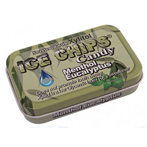 Ice Chips Candy, Ice Chips Candy, Menthol Eucalyptus 1.76 oz