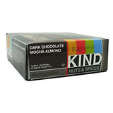 Kind Fruit & Nut Bars, Snacks Kind Bar, Dark Chocolate Almond Mocha 1.4 lbs(case of 12)