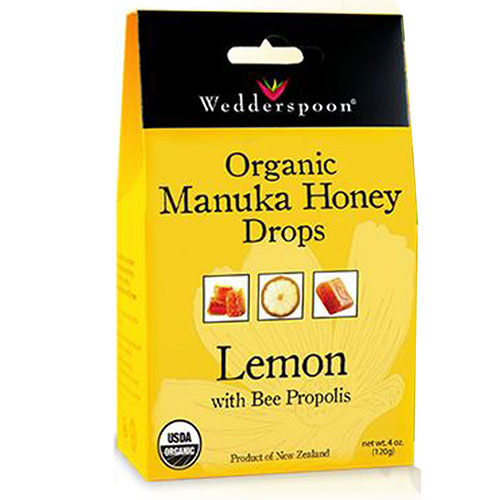 Wedderspoon, Manuka Honey Drop, Lemon 4 OZ