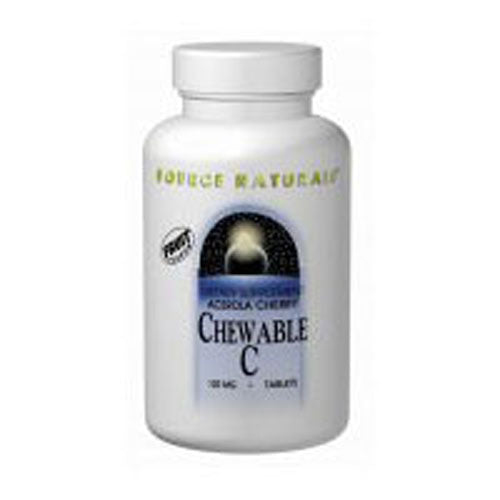 Source Naturals, Chewable C Acerola Cherry, 500 mg, 100 Tabs