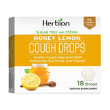 Cough Drops Sugar Free Honey Lemon 18 Lozenges By Herbion Naturals