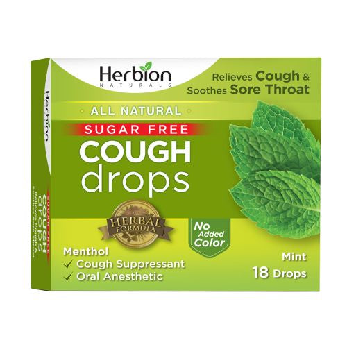 Cough Drops Mint 18 Lozenges By Herbion