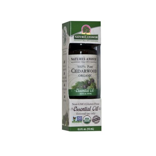 Organic Essential Oil Cedarwood 0.5 oz By Nature's Answer