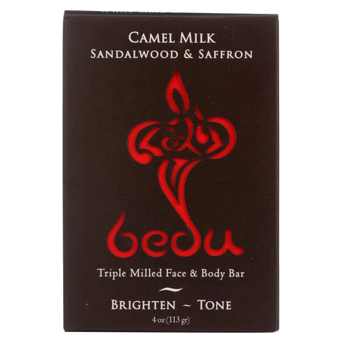 Triple Milled Face & Body Bar Sandalwood & Saffron 4 oz By One with Nature