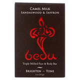 Triple Milled Face & Body Bar Sandalwood & Saffron 4 oz By One with Nature