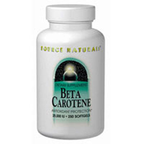 Source Naturals, Beta Carotene, 25000 IU, 250 Softgel