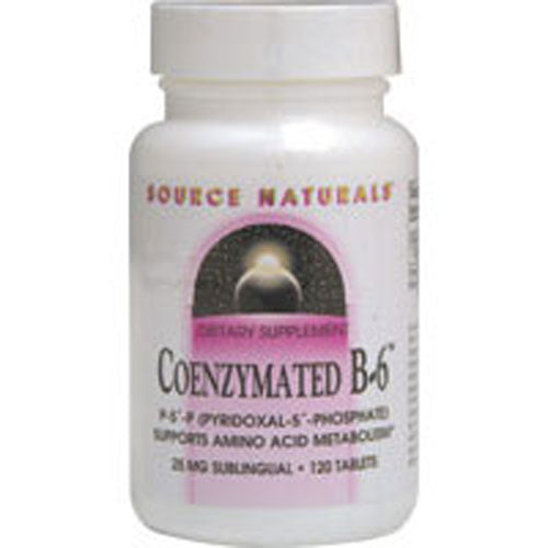 Coenzymated B-6 Sublingual 60 Tabs By Source Naturals