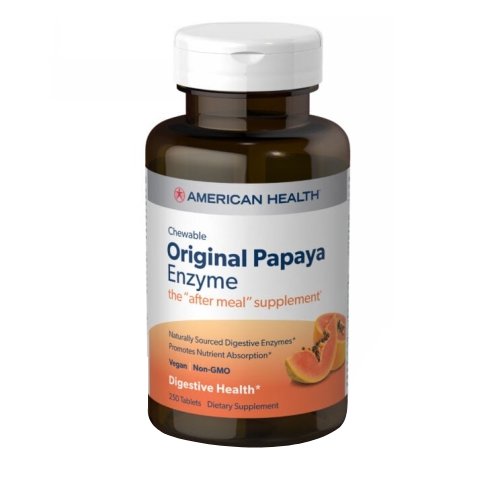 Original Papaya Enzyme 250 Tabs By American Health