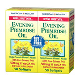 American Health, Evening Primrose Oil, 500 mg, 50 + 50 Sftgls