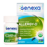 Allergy-D Organic Adult 60 Tabs By Genexa