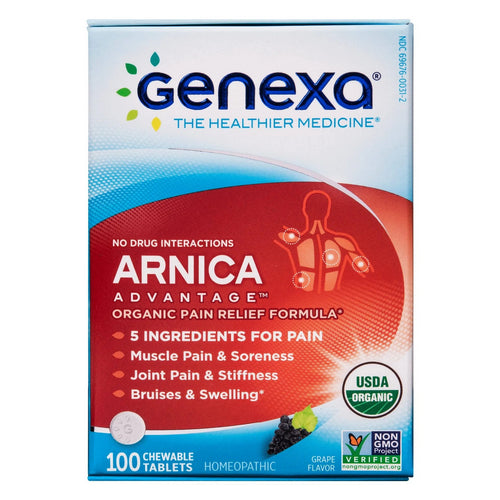 Organic Arnica Advantage 100 Tabs By Genexa