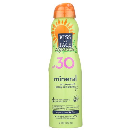 Organics Sunscreen Continuous Spray SPF30 6 Oz By Kiss My Face