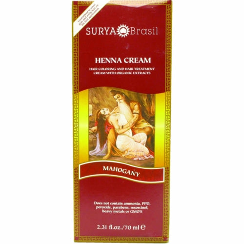Henna Cream Mahogany 2.3 Oz By Surya Brasil