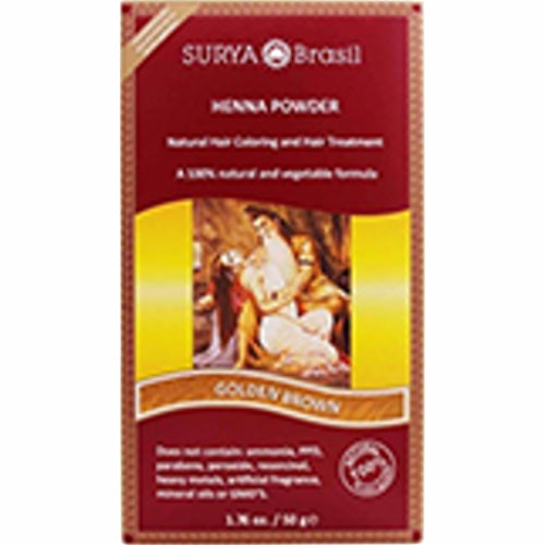 Henna Powder Golden Brown 1.7 Oz By Surya Brasil