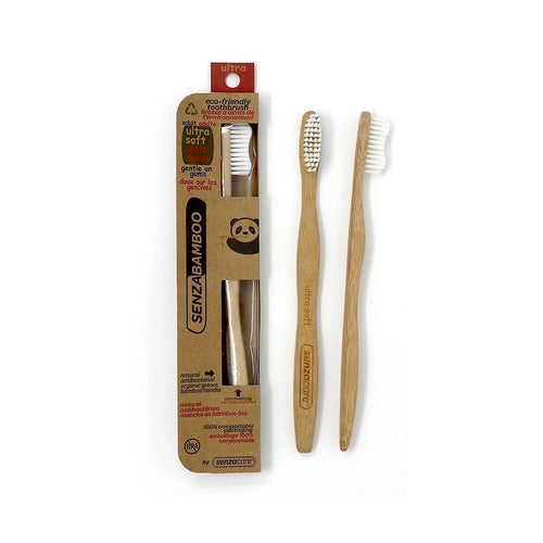 Senzacare, Bamboo Toothbrush Ultra-Soft Adult, 1 Count