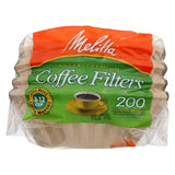 Melitta, Coffee Filters Basket, 200 Pieces(case of 6)