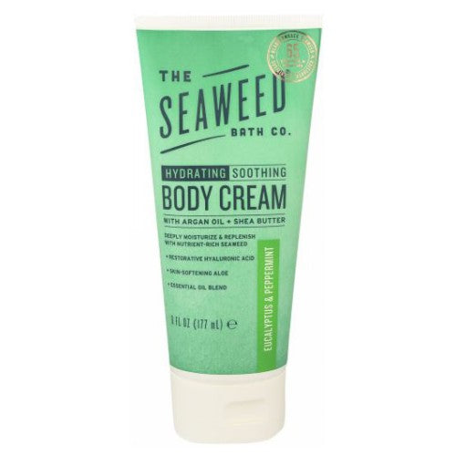 Sea Weed Bath Company, Body Cream, Eucalyptus & Peppermint 6 oz