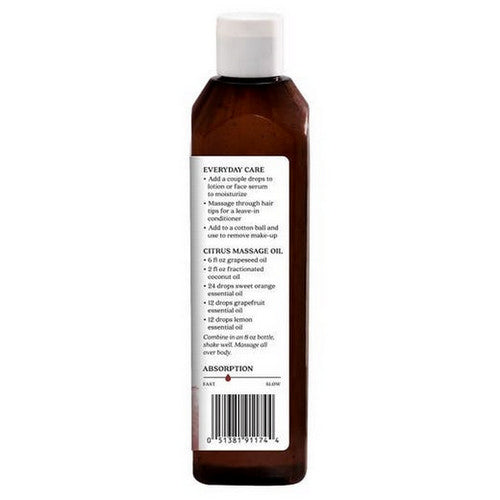 Aura Cacia, Grapeseed Pure Skin Care Oil, WITH VITAMIN E, 16 OZ