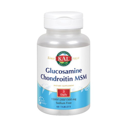Kal, Glucosamine Chondroitin MSM, 60 Tabs