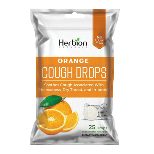 Herbion Naturals, Cough Drops, Orange 25 Count