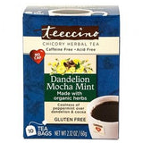 Organic Dandelion Mocha Mint 10 Bags by Teeccino
