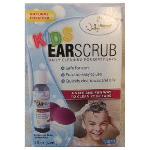 Wallys Natural Products, Kids Ear Scrub, 2 Oz
