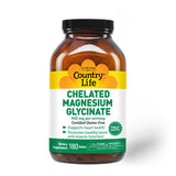 Country Life, Chelated Magnesium Glycinate, 400 mg, 180 Tabs