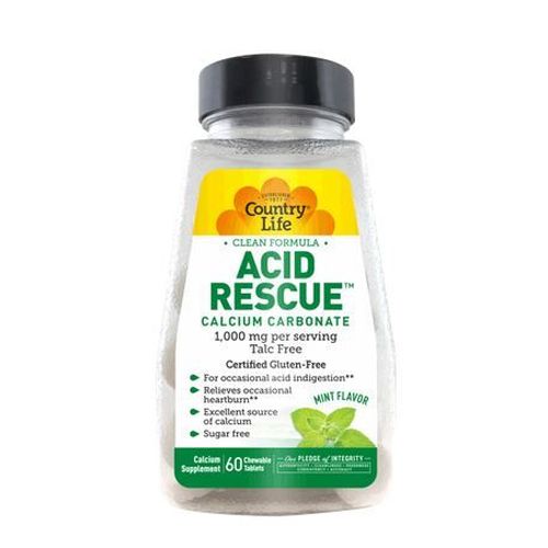 Country Life Acid Rescue™ Mint - 60 Chews