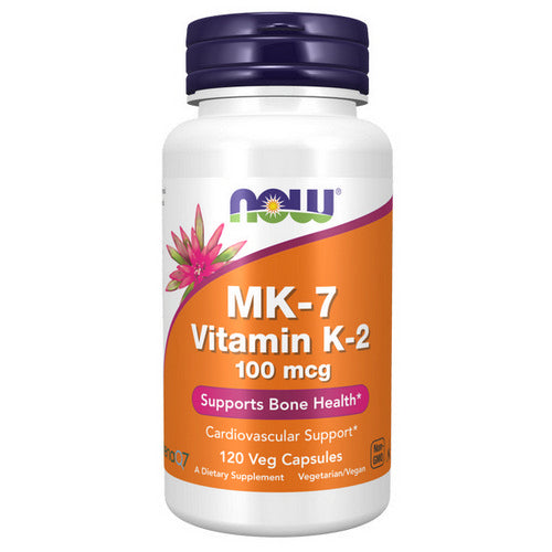 Now Foods, MK-7 Vitamin K-2, 100 mcg, 120 Veg Caps
