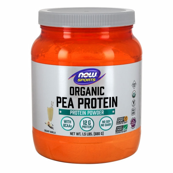 Now Foods, Organic Pea Protein, Vanilla 1.5 lbs