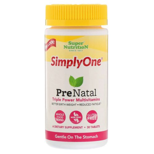 Simplyone Prenatal 30 Tabs By Super Nutrition
