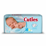 First Quality, Unisex Baby Diaper Cuties  Tab Closure Newborn Disposable Heavy Absorbency, Count of 1