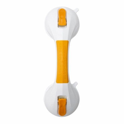 McKesson, Suction-Cup Grab Bar White / Yellow Plastic, Count of 1