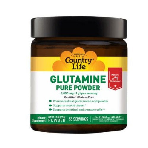 Country Life, Glutamine Pure Powder, 9.7 Oz
