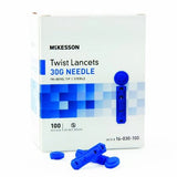 Twist Top Lancet Needle 1.8 mm Depth 30 Gauge Count of 1 By McKesson