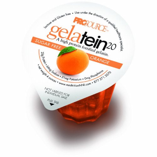 Oral Protein Supplement Gelatein  20 Orange Flavor 4 oz. Container Cup Ready to Use Count of 1 By Medtrition