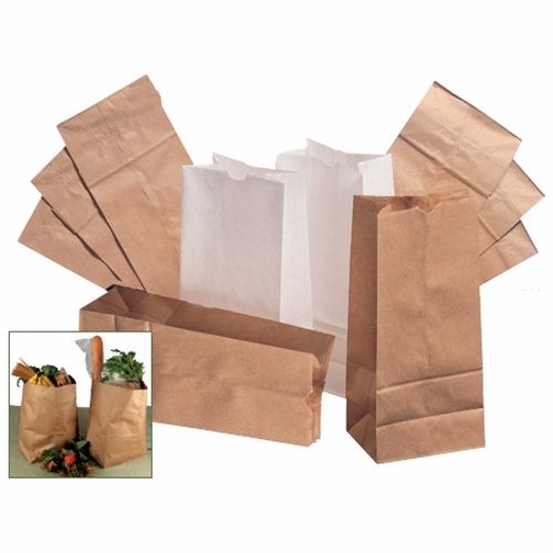 Grocery Bag General Supply Brown Kraft Paper Count of 500 By Lagasse