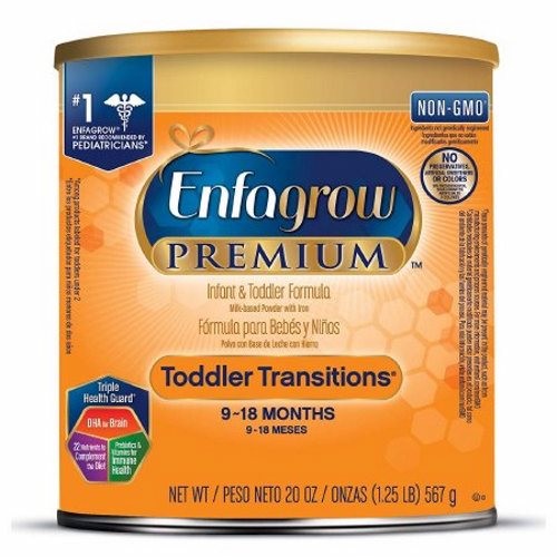 Pediatric Oral Supplement Enfagrow  Premium Toddler Transitions Unflavored 20 oz. Can Powder 1 Each By Mead Johnson