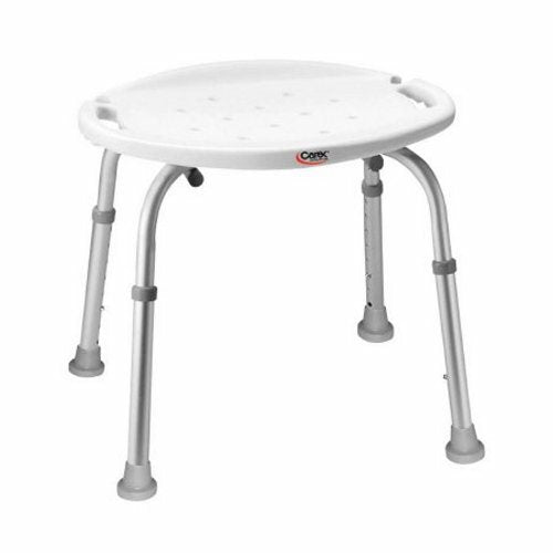 Shower Bench Carex  Without Arms Aluminum Frame Without Backrest 13-1/2 to 20-1/2 Inch Height White 1 Each By Carex