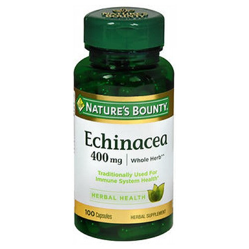 Nature's Bounty Echinacea Capsules With New Formula 24 X 100 Caps By Nature's Bounty